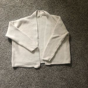 Women off white knit cardigan